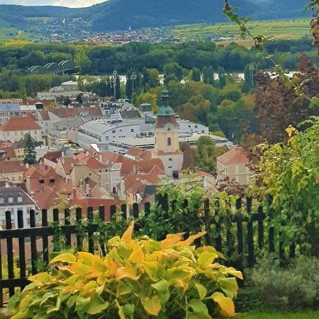 Blick Ueber Krems Mit Gartenpavillon Lägenhet Exteriör bild